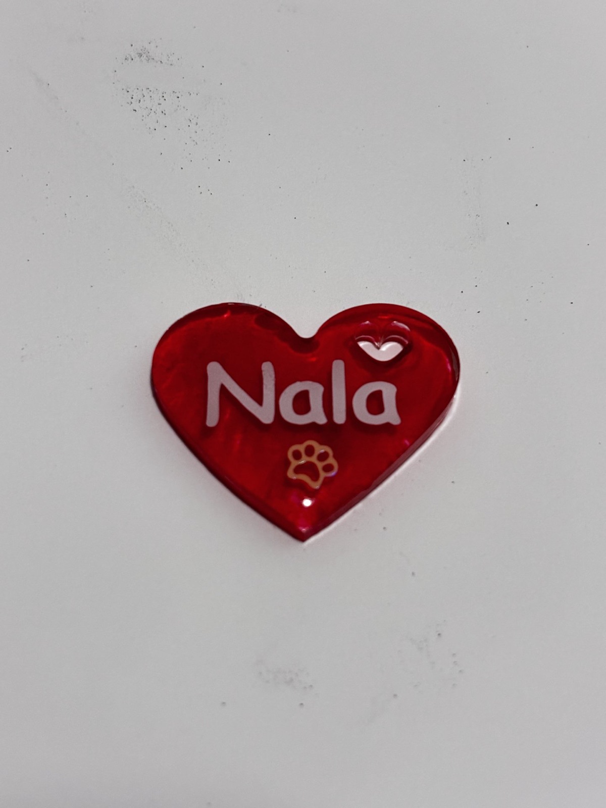 Médaille en résine unique coeur